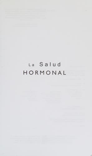 Portada de La salud hormonal