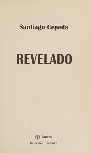 Portada de Revelado