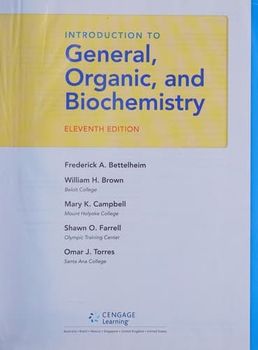 Portada de Introduction to General, Organic and Biochemistry