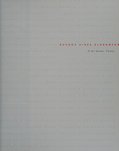 Portada de Buenos Aires Elegante