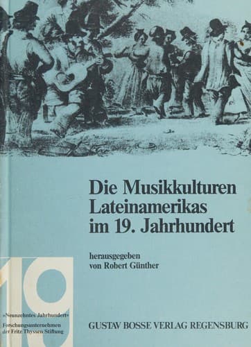 Portada de Die Musikkulturen Lateinamerikas im 19. Jahrhundert