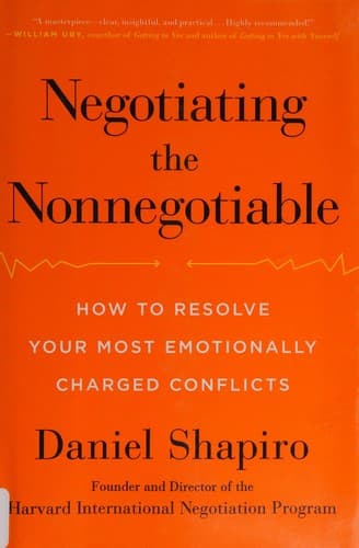 Portada de Negotiating the nonnegotiable