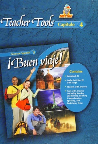 Portada de Teacher Tools Capitulo 4 Buen Viaje! Spanish 3