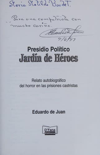 Portada de Jardín de héroes