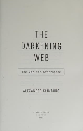 Portada de The darkening web