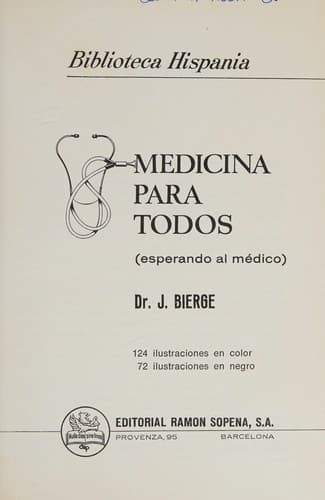 Portada de Medicina para todos