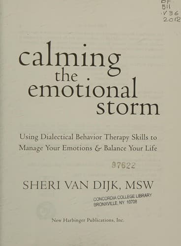 Portada de Calming the emotional storm