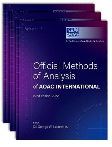 Portada de Official Methods of Analysis of AOAC INTERNATIONAL