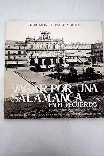 Portada de Vagar por una Salamanca en el recuerdo