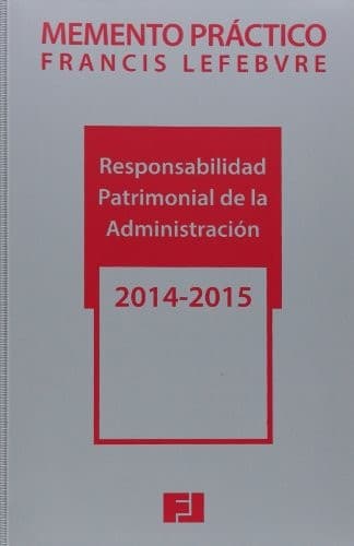 Portada de Responsabilidad patrimonial de la administración, 2014-2015