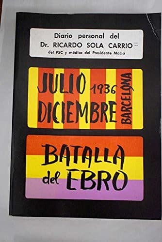 Portada de Diario personal del doctor Ricardo Solá Carrió ...