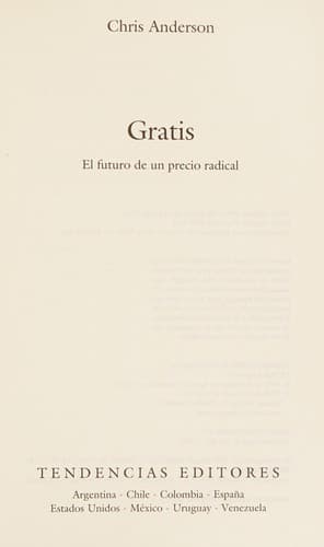 Portada de Gratis