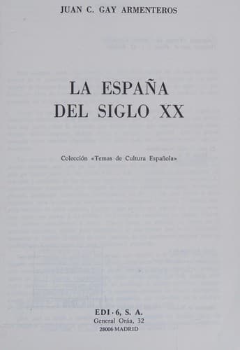 Portada de Temas Culturales Españoles