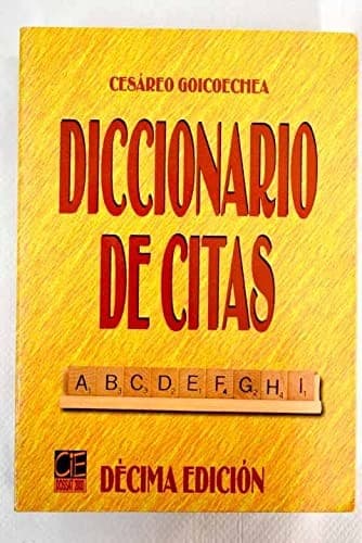 Portada de Diccionario de citas