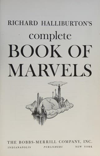 Portada de Richard Halliburton's Complete book of marvels