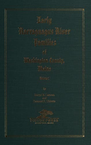 Portada de Early Narraguagus River families of Washington County, Maine