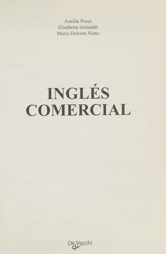 Portada de Ingles Comercial