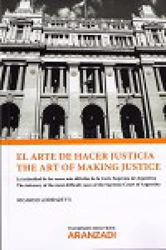 Portada de El arte de hacer justicia/The art of making justice