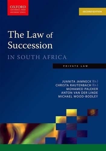 Portada de Law of Succession in South Africa