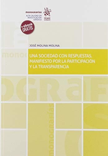 Portada de Una sociedad con respuestas. Manifiesto por la participación y la transparencia