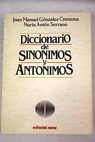 Portada de Gran diccionario de sinónimos y antónimos