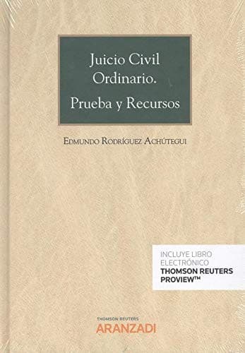 Portada de Juicio Civil Ordinario. Prueba y Recursos