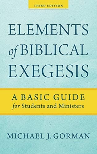 Portada de Elements of Biblical Exegesis