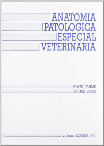 Portada de Anatomia Patologica Especial Veterinaria
