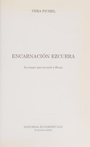 Portada de Encarnación Ezcurra