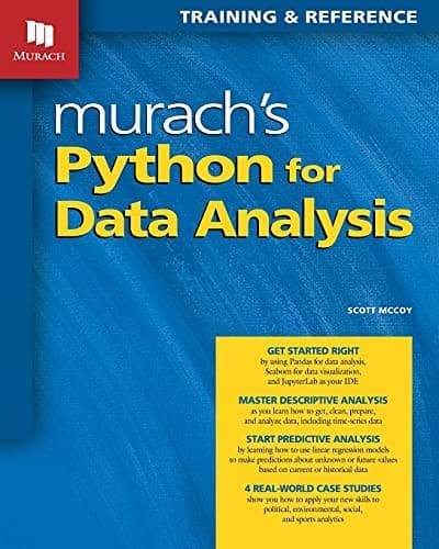 Portada de Murach's Python for Data Analysis