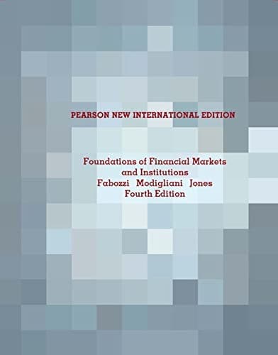 Portada de Foundations of Financial Markets and Institutions
