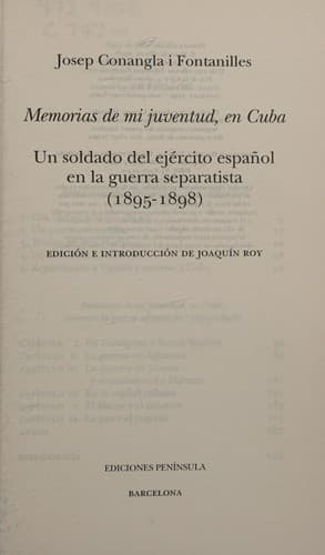 Portada de Memorias de mi juventud, en Cuba