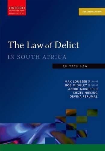 Portada de Law of Delict in South Africa