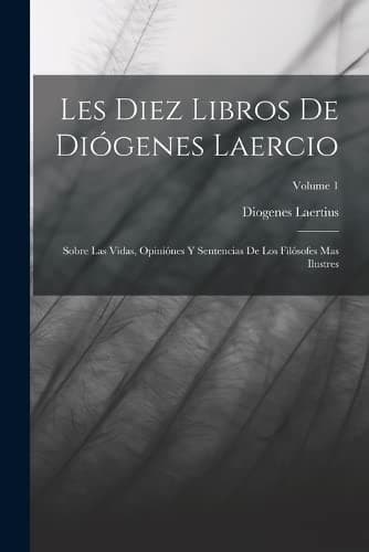 Portada de Diez Libros de Diógenes Laercio