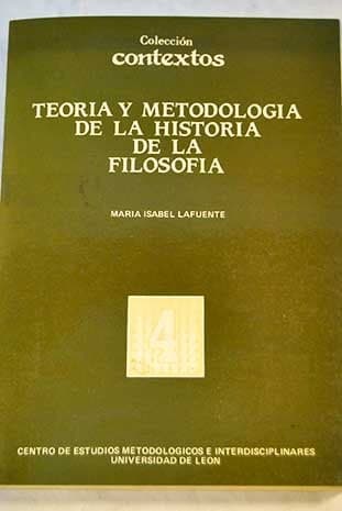 Portada de Teoría y Metodología de la Historia de la Filosofía