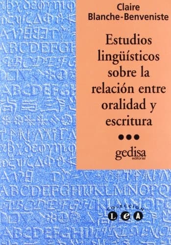 Portada de Estudios Linguisticos Sobre La Relacion Oralidad