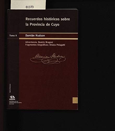 Portada de Recuerdos históricos sobre la provincia de Cuyo