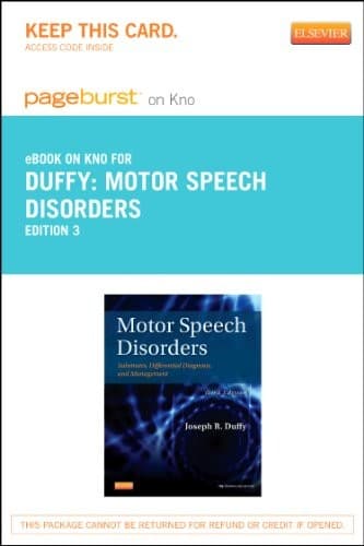 Portada de Motor Speech Disorders