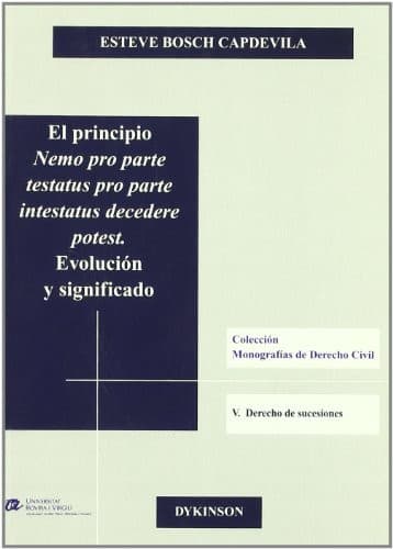 Portada de El Principio Nemo Pro Parte Testatus Pro Parte Int