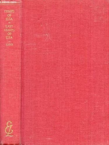 Portada de Essays of Elia ; Last essays of Elia