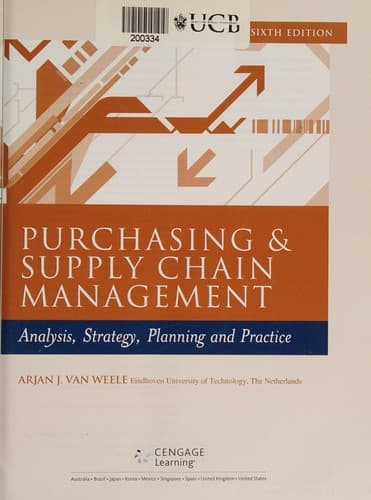 Portada de Purchasing and Supply Chain Management