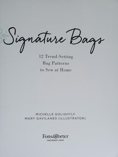 Portada de Signature bags