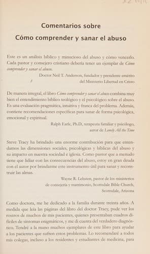 Portada de Cómo comprender y sanar el abuso