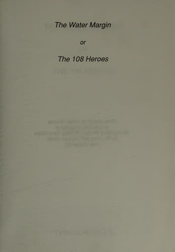 Portada de The water margin, or, The 108 heroes