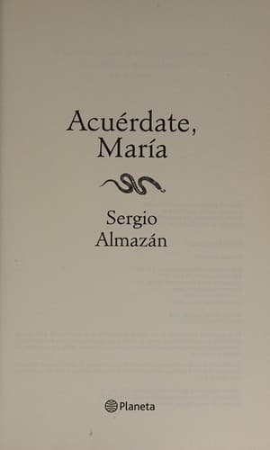 Portada de Acuérdate, María
