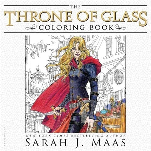 Portada de Throne of Glass Coloring Book