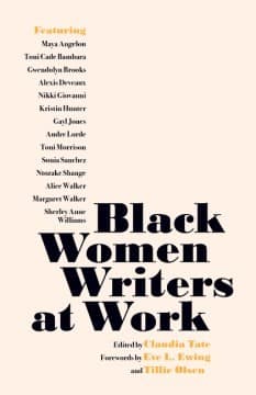 Portada de Black Women Writers at Work