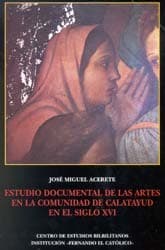 Portada de Estudio documental de las artes en la comunidad de Calatayud en el siglo XVI