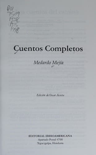 Portada de Cuentos completos