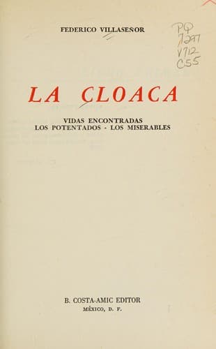 Portada de La cloaca.